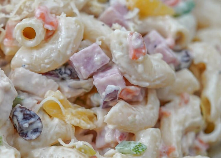 Creamy Hen and Ham Macaroni Salad