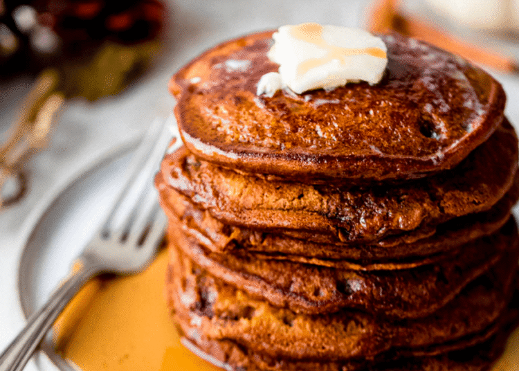 Fluffy Gingerbread Pancakes (the perfect vacation breakfast!)