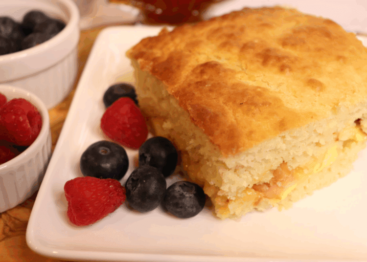 Pancake Casserole with Eggs & Sausage
