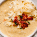 Wholesome Cheddar Cauliflower Broccoli Soup (lightened-up & SO creamy)