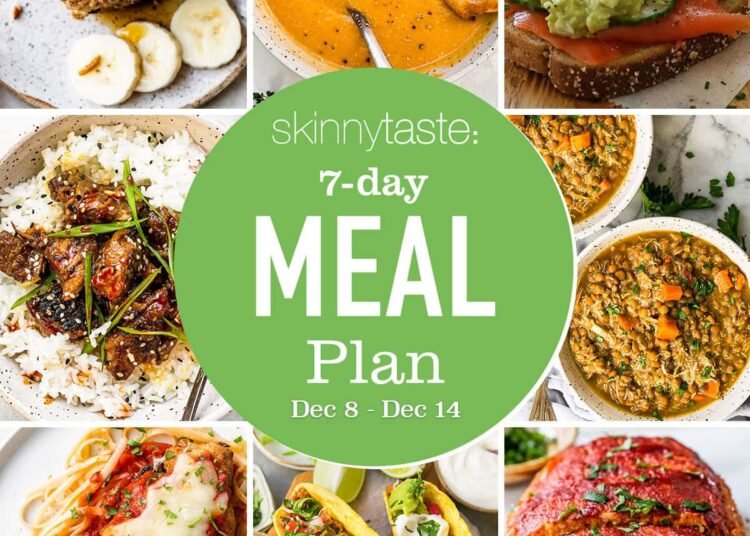 Free 7 Day Wholesome Meal Plan (Dec. 8-14)