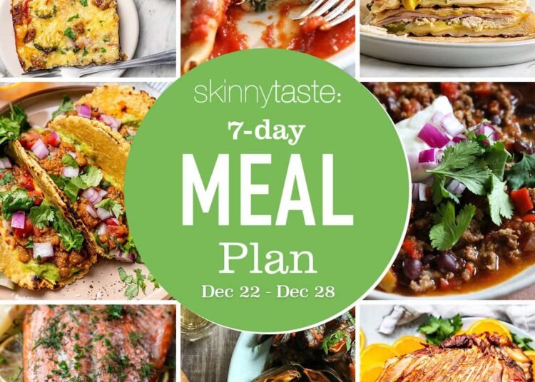 Free 7 Day Wholesome Meal Plan (Dec. 22-28)