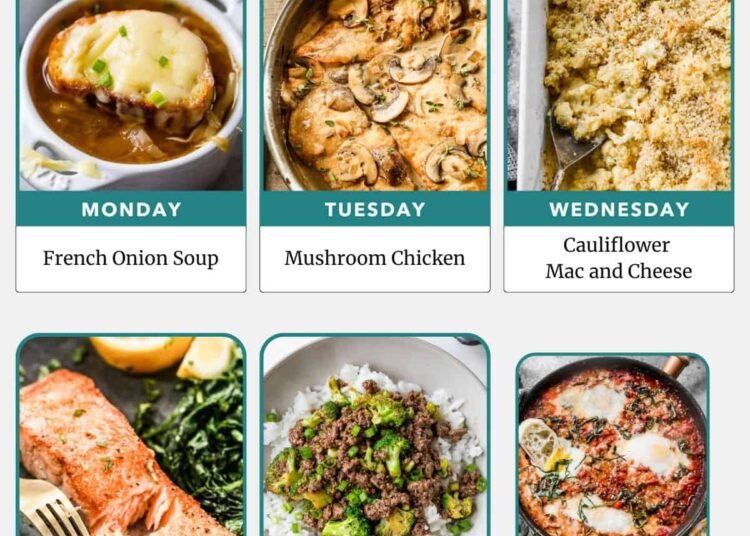 Weekly Meal Plan 1.11.26 – WellPlated.com