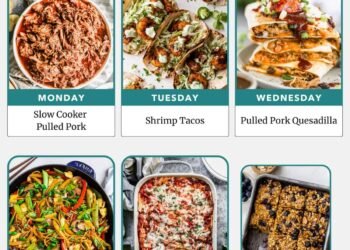 Weekly Meal Plan 1.4.26 – WellPlated.com