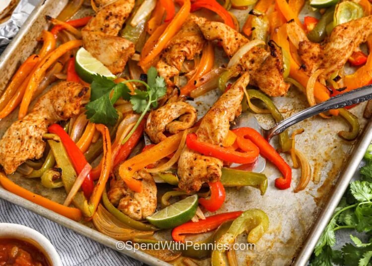 Sheet Pan Rooster Fajitas