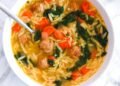 Turkey Meatball Soup with Orzo Recipe