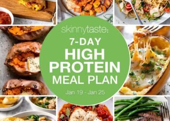 7 Day Excessive-Protein Excessive-Fiber Weight loss program Meal Plan
