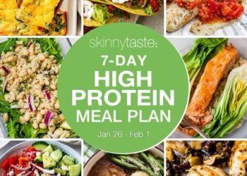 7 Day Excessive-Protein Excessive-Fiber Weight loss plan Meal Plan