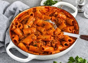 Creamy Floor Beef Pasta