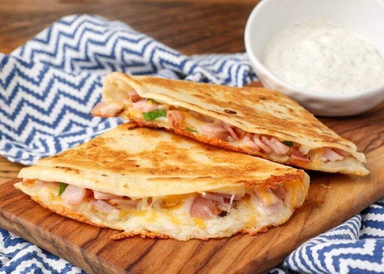 Ham and Cheese Quesadilla – Barefeet within the Kitchen