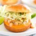 Shrimp Burger Recipe with Lime Slaw