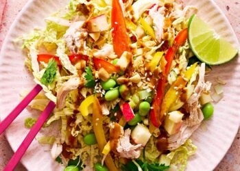 Thai-Impressed Rooster Salad (Excessive Protein)