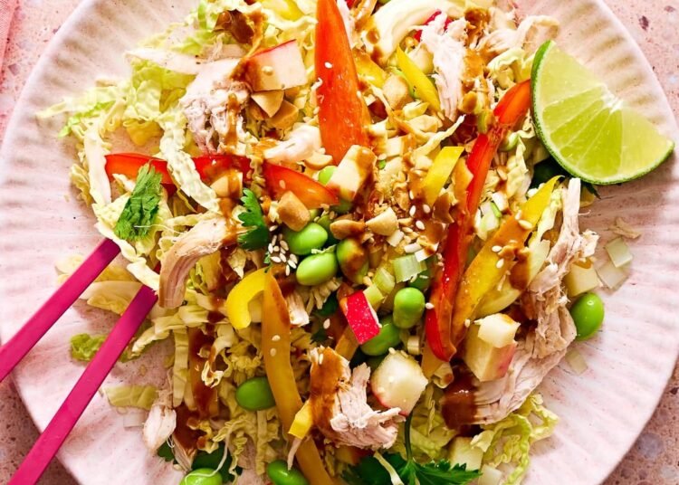 Thai-Impressed Rooster Salad (Excessive Protein)