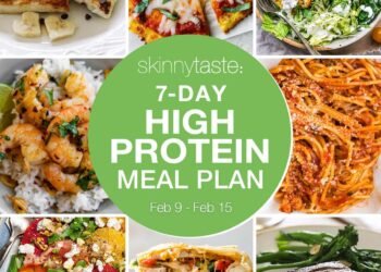 7 Day Excessive Protein Weight loss program Meal Plan