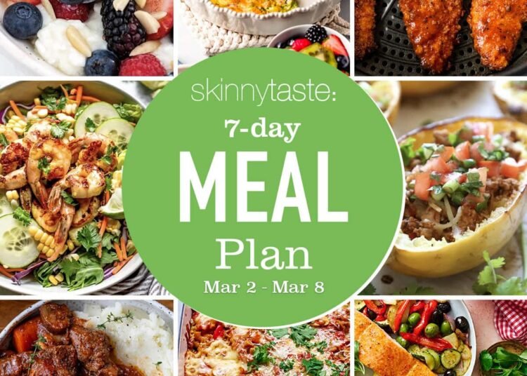 Free 7 Day Wholesome Meal Plan (March 2-8)