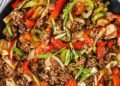 Sesame Floor Beef Stir Fry