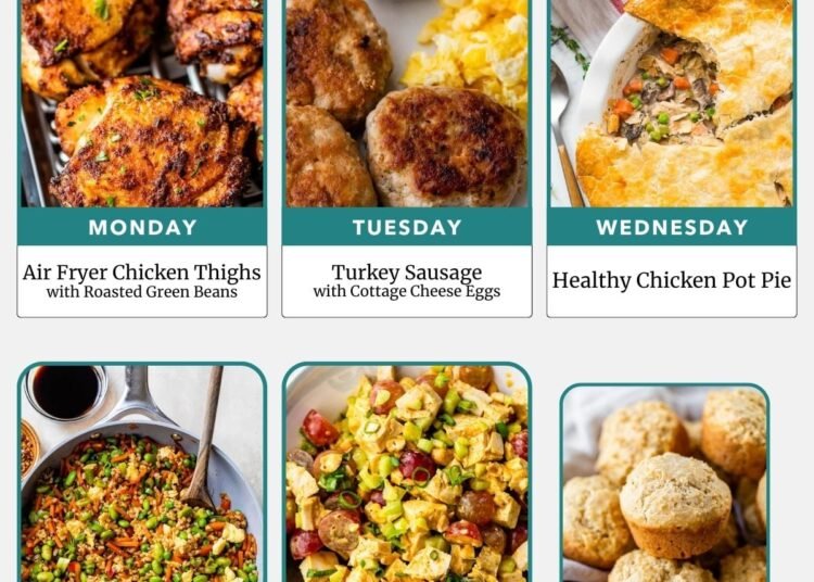 Weekly Meal Plan 3.8.26 – WellPlated.com