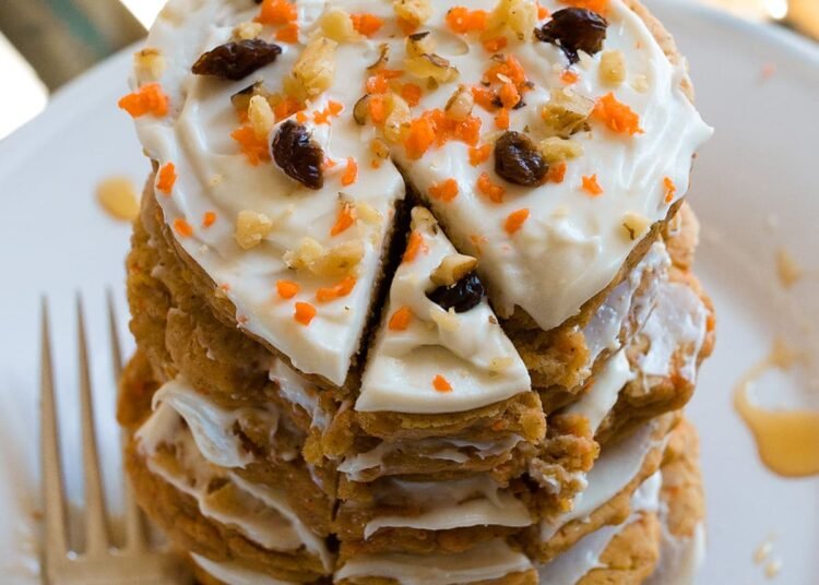 Carrot Cake Protein Pancakes – (Over 35g of Protein!)
