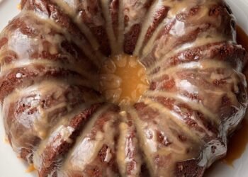 CHOCOLATE CHIP DEVIL’S FOOD CAKE