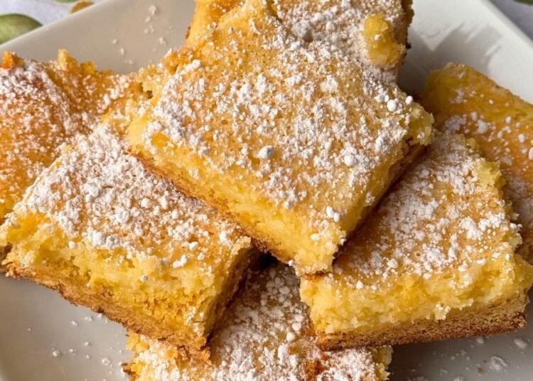 LEMON CHESS BARS – The Southern Woman Cooks