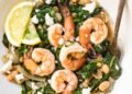 Shrimp and White Beans with Spinach and Feta