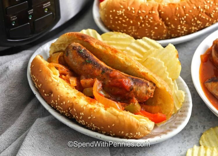 Crock Pot Sausage and Peppers
