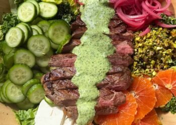 Steak Salad with Creamy Chimichurri Dressing