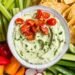 Whipped Avocado Cottage Cheese Dip