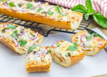 French Bread BBQ Rooster Pizza