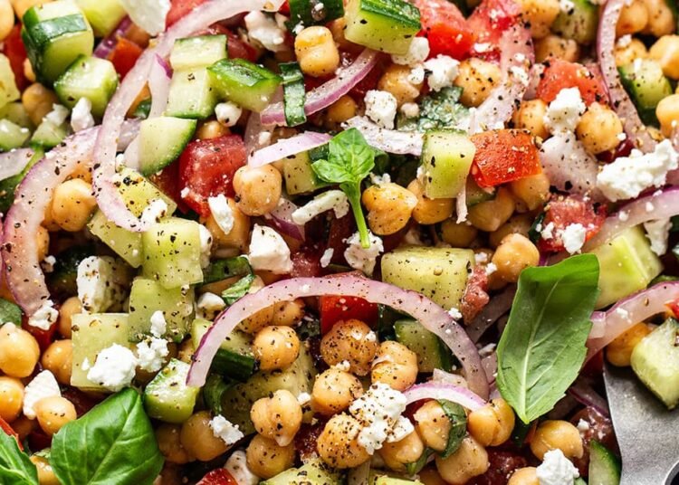 Chickpea Salad (Simple, Excessive-Protein, Gluten-Free)
