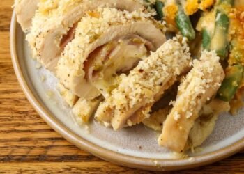 Inexperienced Chile Hen Cordon Bleu