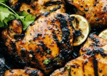 Grilled Honey Lime Cilantro Rooster Thighs Recipe