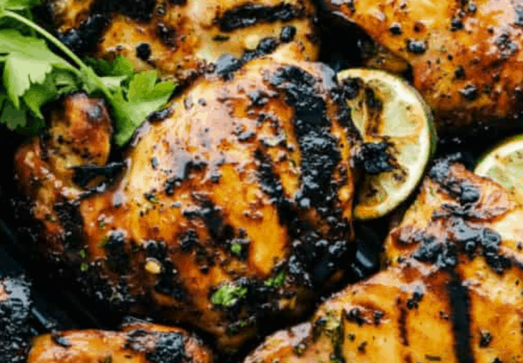 Grilled Honey Lime Cilantro Rooster Thighs Recipe