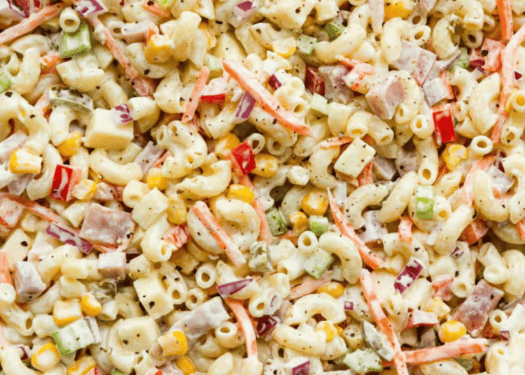 Mexican Macaroni Salad Elote Type Creamy Corn Pasta Salad
