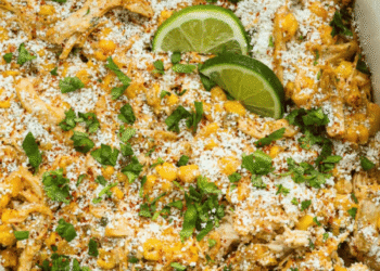 Mexican Road Corn Hen Casserole with Eloté Flavors