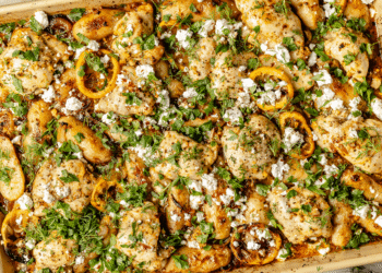 Sheet Pan Lemon Hen and Potatoes (high-protein meal prep)