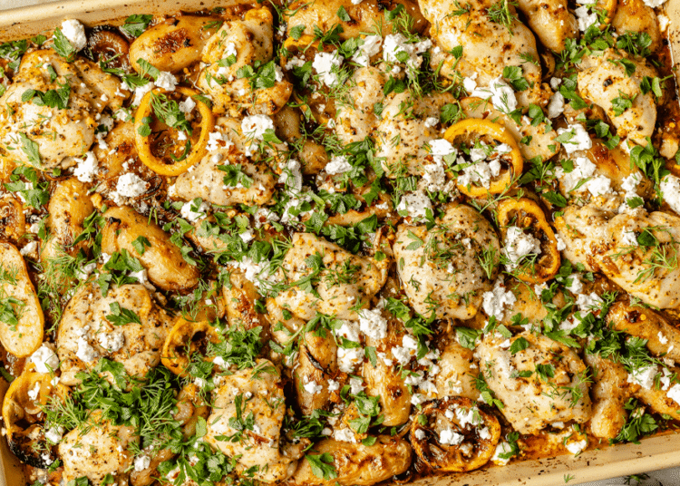 Sheet Pan Lemon Hen and Potatoes (high-protein meal prep)