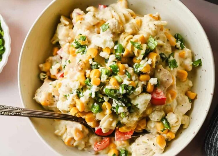 Baked Road Corn Pasta (One Pan Meal!)