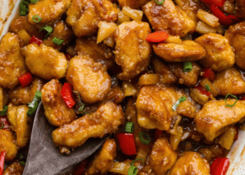 Baked Candy Hawaiian Hen with Pineapple