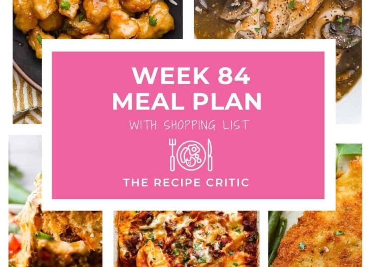 Straightforward Weekly Meal Plan (Household-Pleasant Dinner Concepts)