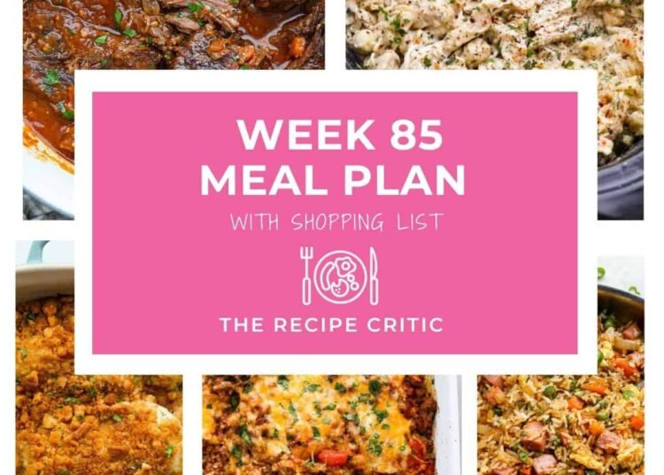 Straightforward Weekly Meal Plan Easy Household Dinners with Grocery Checklist