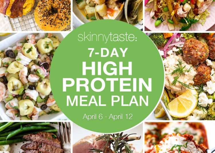 7 Day Excessive Protein Food regimen Meal Plan