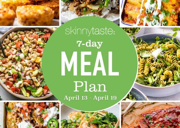 Free 7 Day Wholesome Meal Plan (April 13-19)