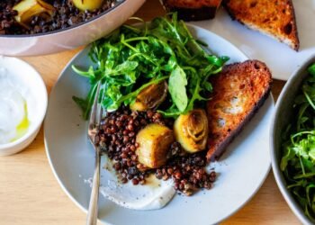 braised leeks and lentils with arugula and yogurt – smitten kitchen