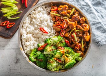 Honey Garlic Teriyaki Rooster Bowls