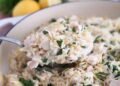 One Pot Creamy Lemon Orzo with Rooster