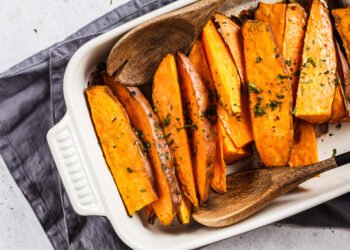 Roasted Candy Potato Wedges – SHK