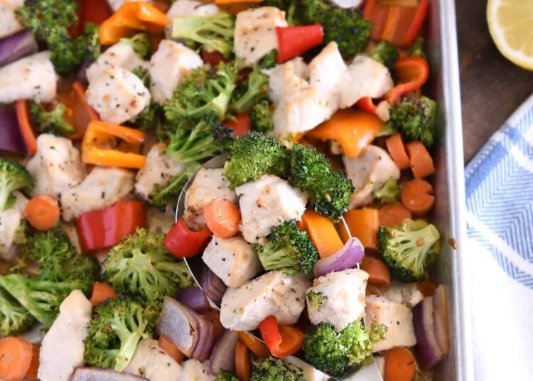 Sheet Pan Honey Garlic Hen and Veggies