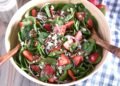 Strawberry Spinach Salad with Selfmade Poppy Seed Dressing