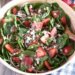 Strawberry Spinach Salad with Selfmade Poppy Seed Dressing